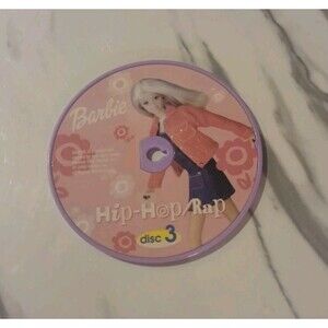 Vintage  Barbie Dance With Me Talking Boombox Replacement Disc 3 Hip Hop/Rap